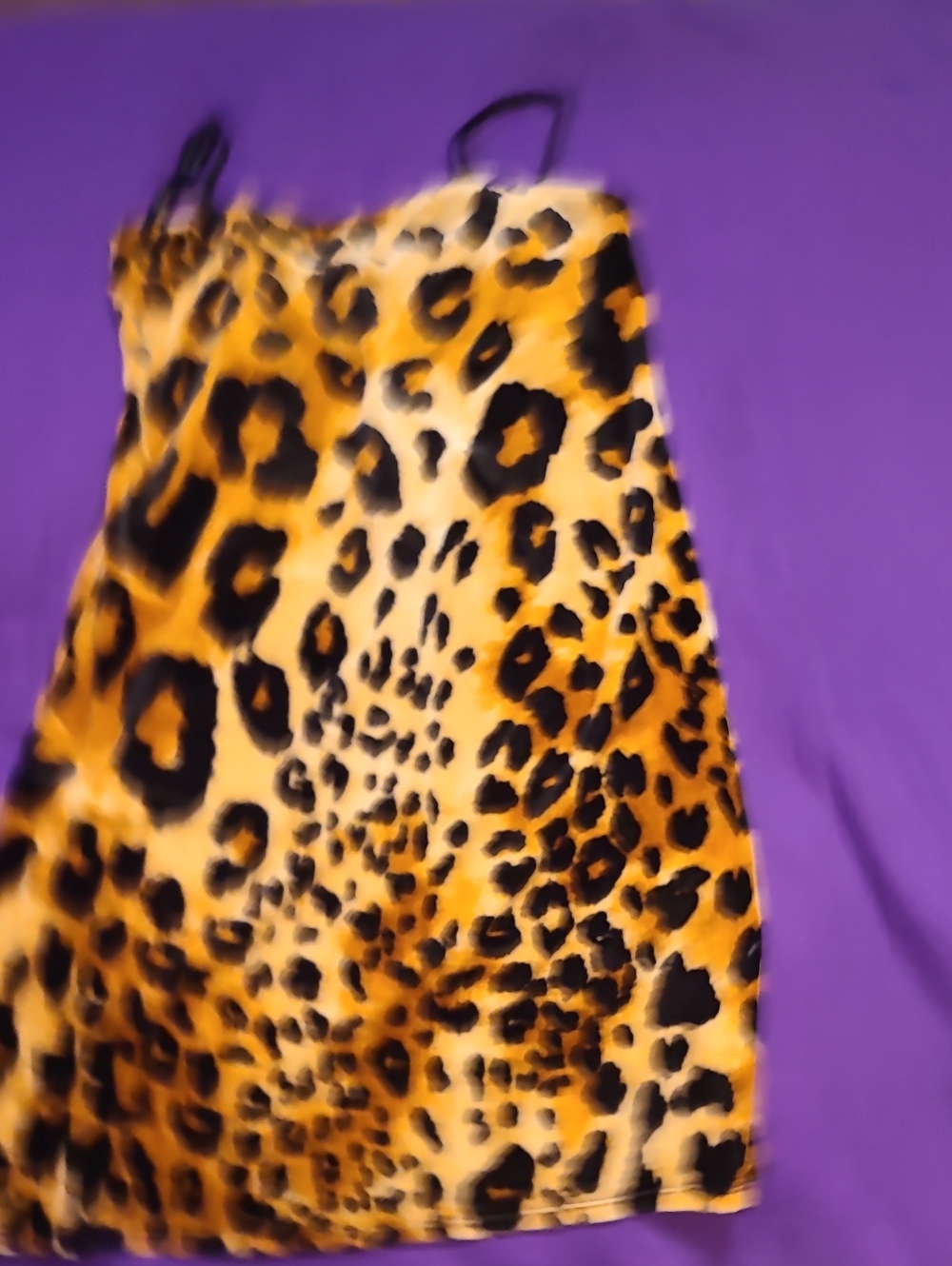 Forever 21 Leopard Slip Dress in Yellow and Black